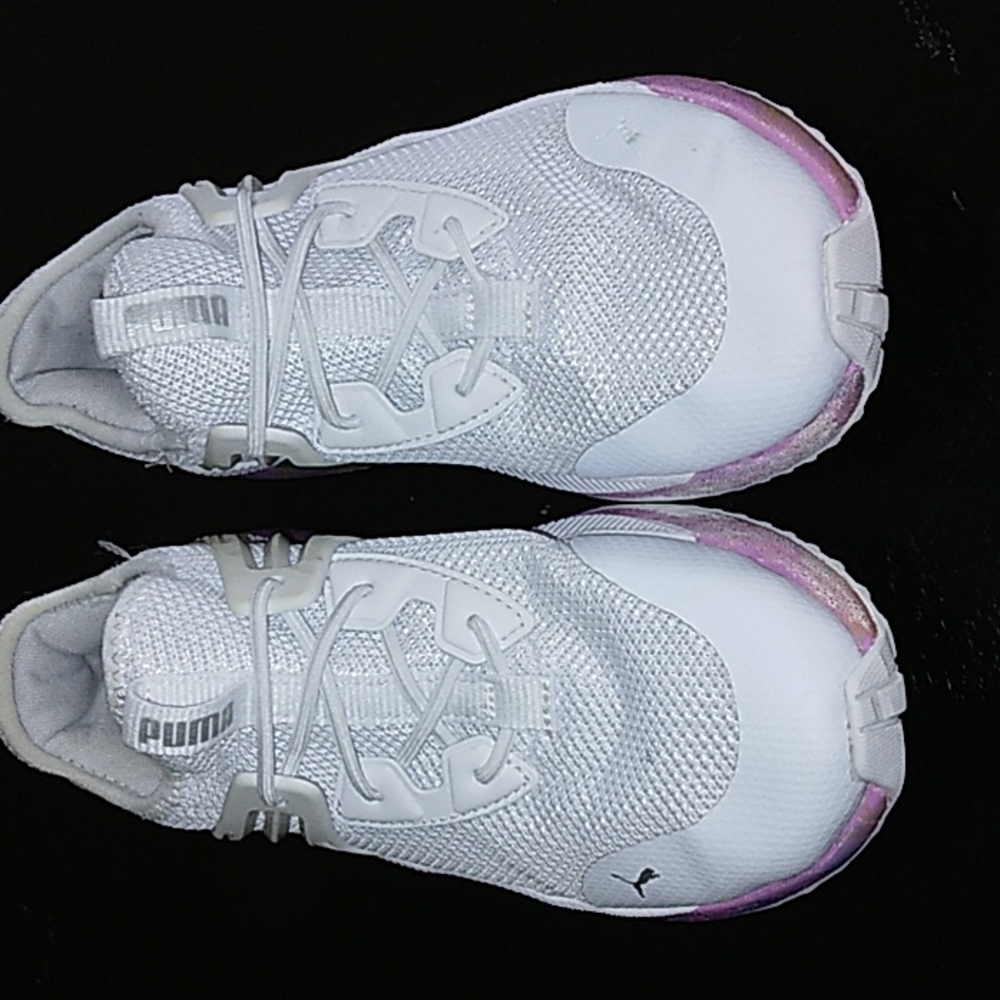 Girls Puma 3C White&Purple